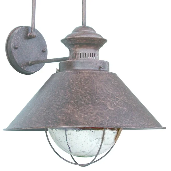 Faro Nautica - applique murale - 26 x 28 x 34 cm - IP33 - brun rouille