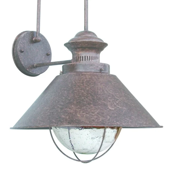 Faro Nautica - applique murale - 34,5 x 35 x 52 cm - IP33 - brun rouille
