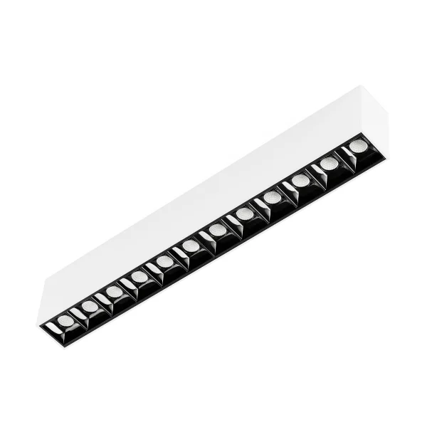 Faro Neso Point-12 - luminaire pour rail magnétique - 32 x 3,4 x 5,6 cm - 16W LED blanc chaud (2700K) inclus - 34° faisceau - blanc