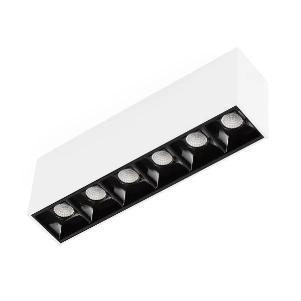 Faro Neso Point-6 - luminaire pour rail magnétique - 16,4 x 3,4 x 5,6 cm - 8W LED blanc chaud (2700K) inclus - 12° faisceau - blanc