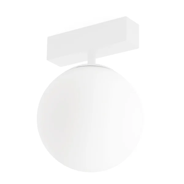 Faro Neso Unik - luminaire pour rail magnétique - Ø 15 x 21,5 x 16,5 cm - 5W LED blanc chaud (3000K) inclus - blanc