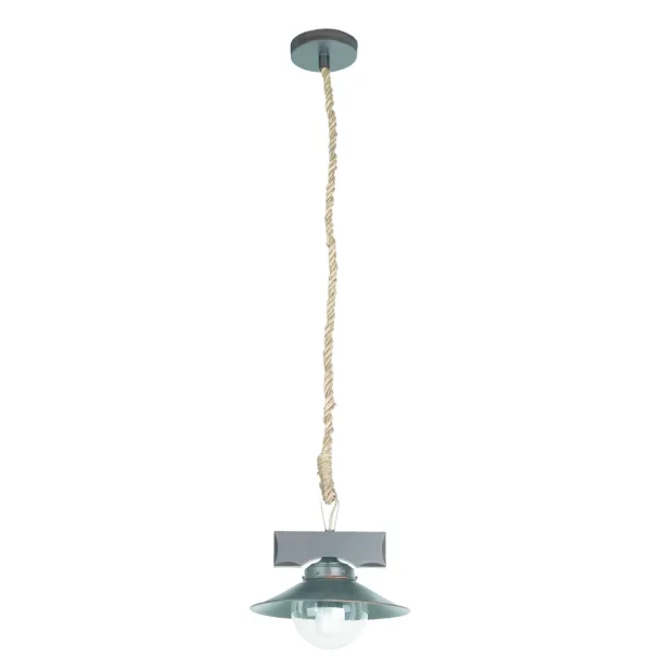 Faro Nudos - lampe suspendue - Ø 24 x 124 cm - brun foncé