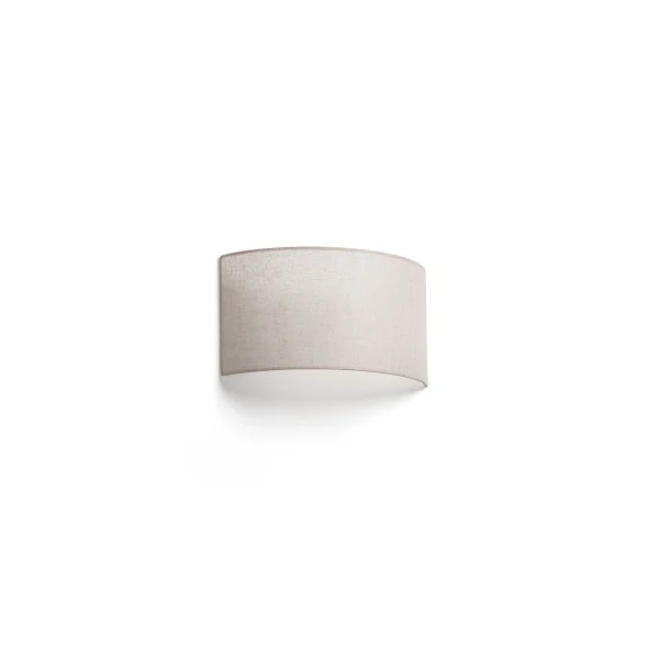 Faro Otton curve - applique - 11,5 x 20 x 37,5 cm - jute clair