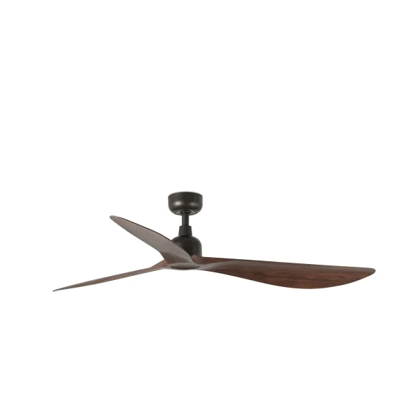 Faro Outwood L - ventilateur de plafond - Ø 150 cm - IP44 - marron foncé et noyer foncé