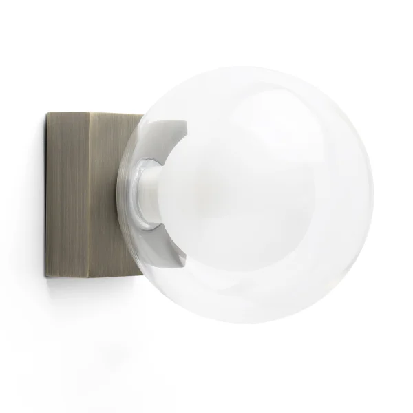 Faro Perla - plafonnier/mural - 11,5 x 15,5 x 11,5 cm - IP44 - bronze