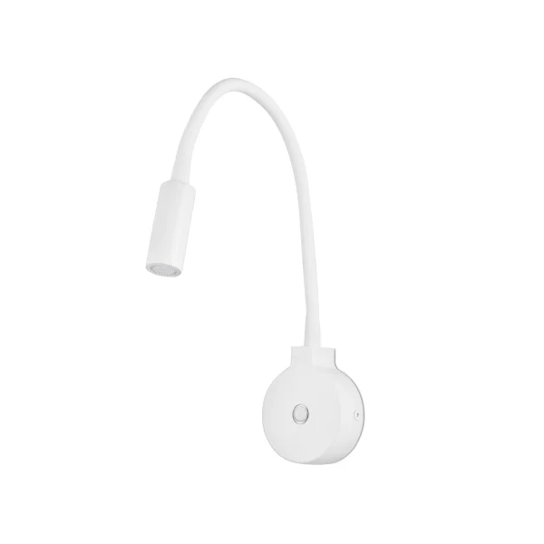 Faro Pixie - applique murale avec interrupteur - 8 x 3 x 39 cm - 2W LED inclus - blanc mat