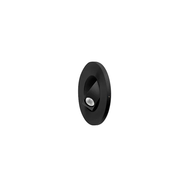 Faro Pukkie - applique encastrée - Ø 115 x 47,8 mm , taille d'encastrement Ø 79 mm - 3W LED inclus - noir