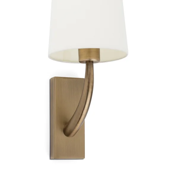 Faro Rem - applique murale - 16,5 x 21 x 47 cm - blanc et vieil or