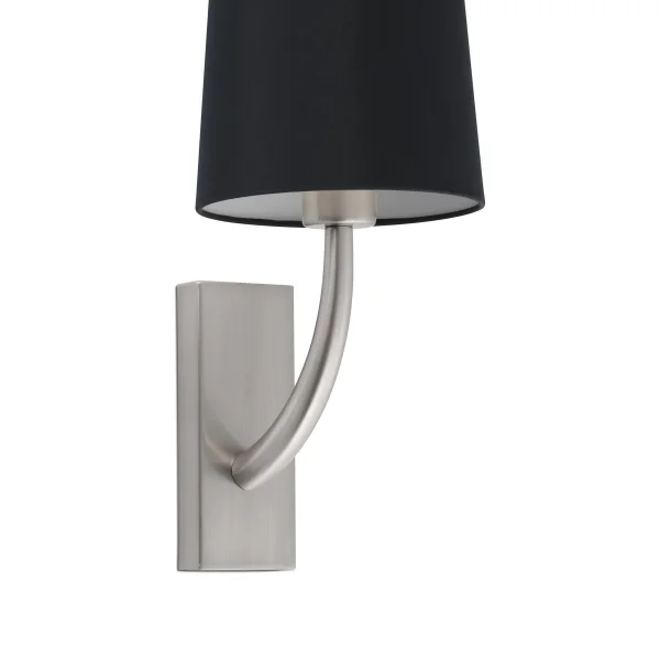 Faro Rem - applique murale - 16,5 x 21 x 47 cm - noir et nickel mat