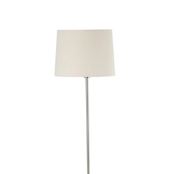 Faro Rem - lampe sur pied - 171 cm - nickel mat et beige