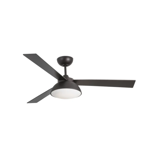 Faro Rodas - ventilateur de plafond avec lumière, télécommande et minuterie - Ø 132 cm - 20W LED dimmable inclus - brun foncé
