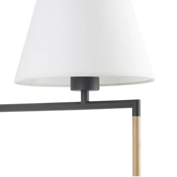 Faro Ron - applique murale avec interrupteur - 22 x 37,5 x 21 cm - gris foncé et blanc