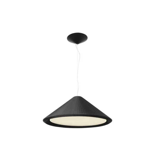 Faro Saigon-in - lampe suspendue - Ø 130 x 76 cm - noir mat