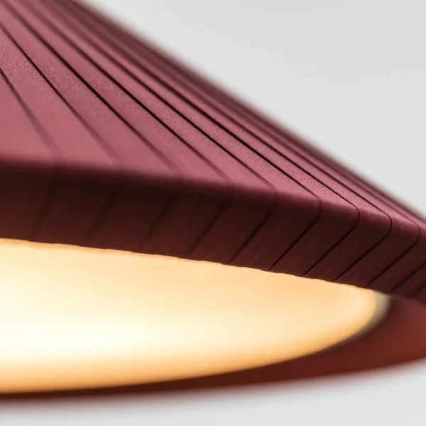 Faro Saigon-in - lampe suspendue - Ø 70 x 27,5 cm - bordeaux