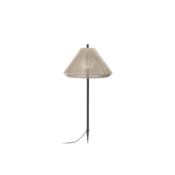 Faro Saigon - lampadaire d'extérieur sur pied - Ø 66,5 x 137 cm - IP65 - gris et beige