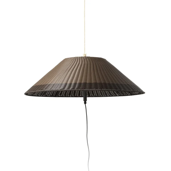 Faro Saigon - lampe portable avec prise - Ø 35 x 30,5 cm - IP65 - marron