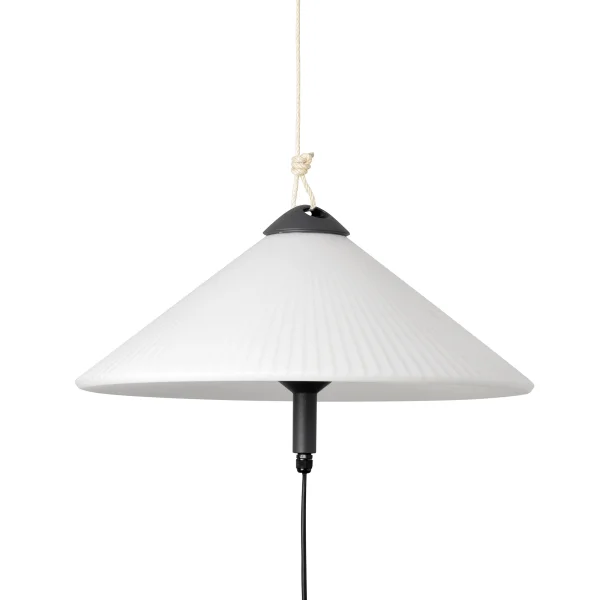 Faro Saigon - lampe portable avec prise - Ø 55 x 20 cm - IP65 - blanc mat