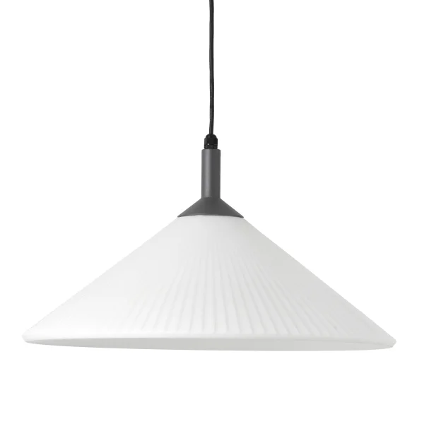 Faro Saigon - lampe suspendue - Ø 55 x 20 cm - IP65 - blanc mat