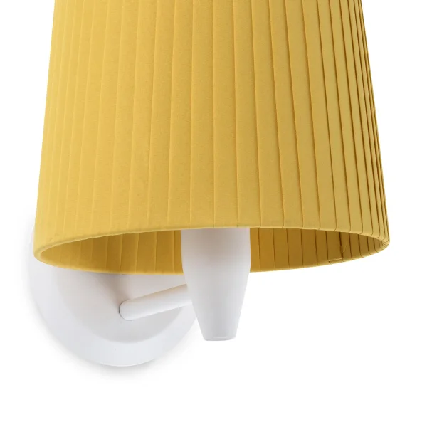 Faro Samba - applique murale - 21,5 x 19 x 17,3 cm - blanc et jaune