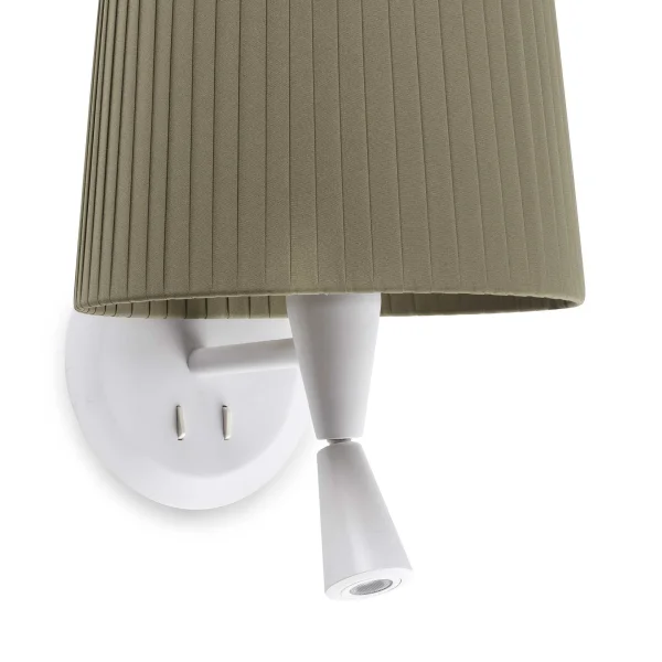 Faro Samba - applique murale avec interrupteur - 21,5 x 19 x 17,3 cm - 3W LED inclus - vert et blanc