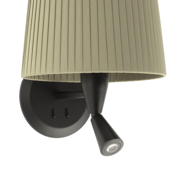 Faro Samba - applique murale avec interrupteur - 21,5 x 19 x 17,3 cm - 3W LED inclus - vert et noir