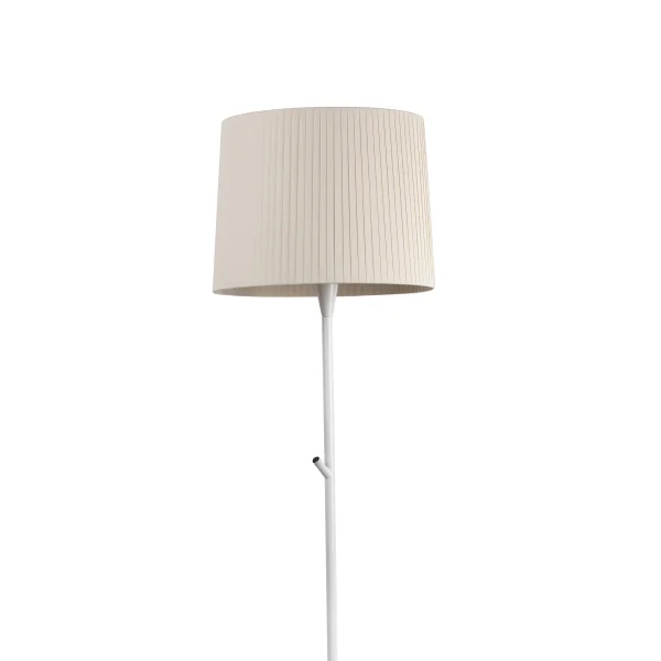 Faro Samba - lampadaire - 154 cm - beige et blanc