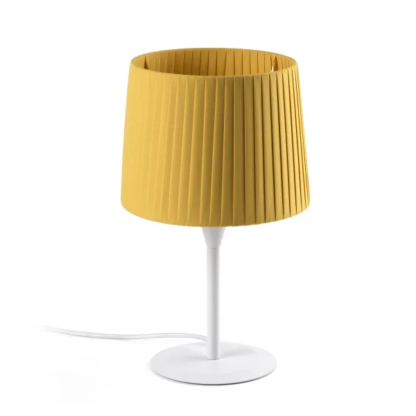 Faro Samba - lampe à poser - Ø 21,5 x 44,5 cm - jaune et blanc