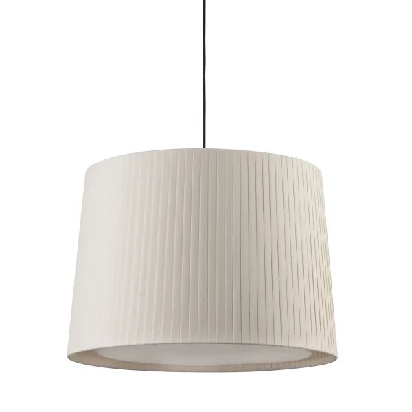 Faro Samba - lampe suspendue - Ø 40 x 30 cm - noir et beige