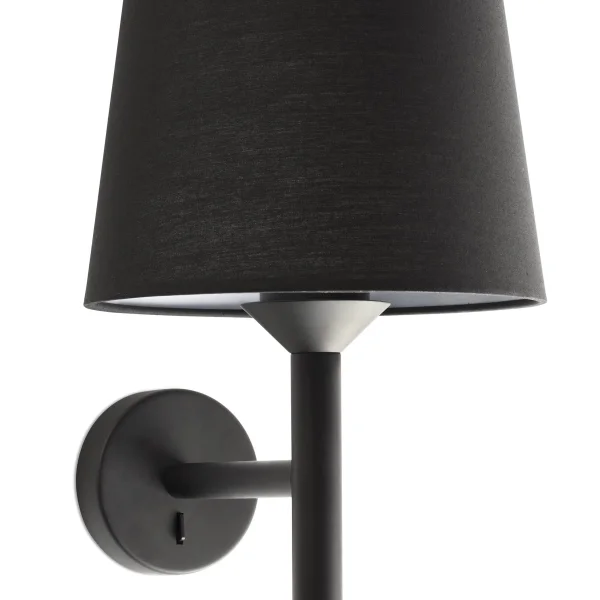 Faro Savoy - applique murale - 23 x 18,5 x 39,2 cm - noir mat