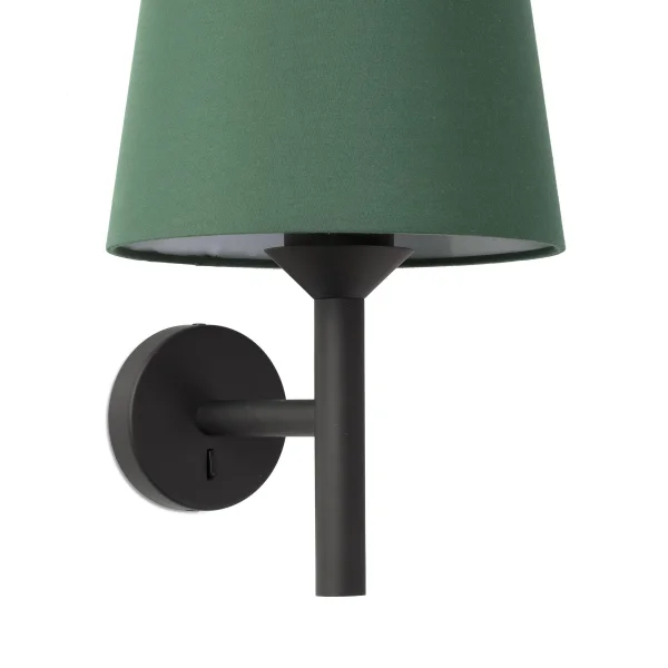 Faro Savoy - applique murale - 23 x 18,5 x 39,2 cm - vert et noir