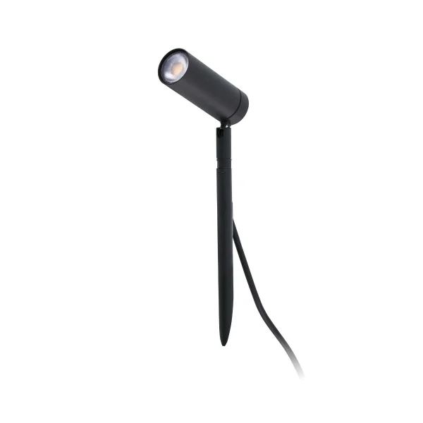 Faro Seth - spot de sol sur piquet - Ø 4 x 8,5 x 28 cm - 6W LED inclus - IP44 - noir