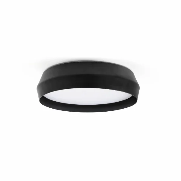 Faro Shoku - plafonnier - Ø 35 x 9,3 cm - 24W LED dimmable inclus - noir