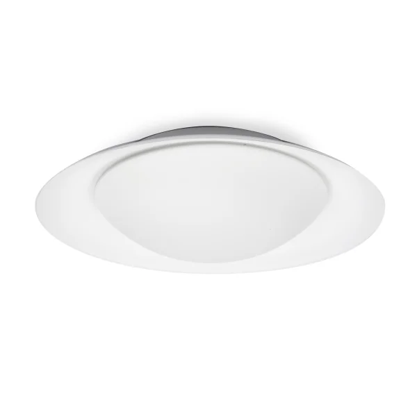 Faro Side - applique murale/plafonnier - Ø 39 x 11 cm - 15W LED inclus - blanc mat