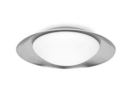 Faro Side - plafonnier/mural - Ø 45 x 12 cm - 17W LED inclus - noir & nickel