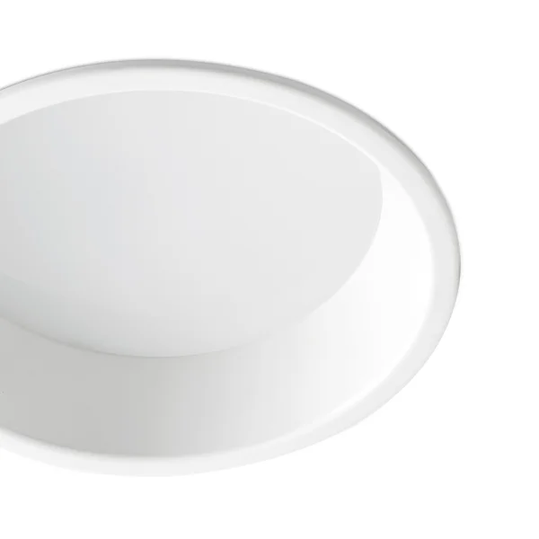 Faro Son - spot à encastrer - Ø 220 mm, Ø 205 mm à encastrer - 24W LED inclus - blanc mat - couleur de lumière blanche