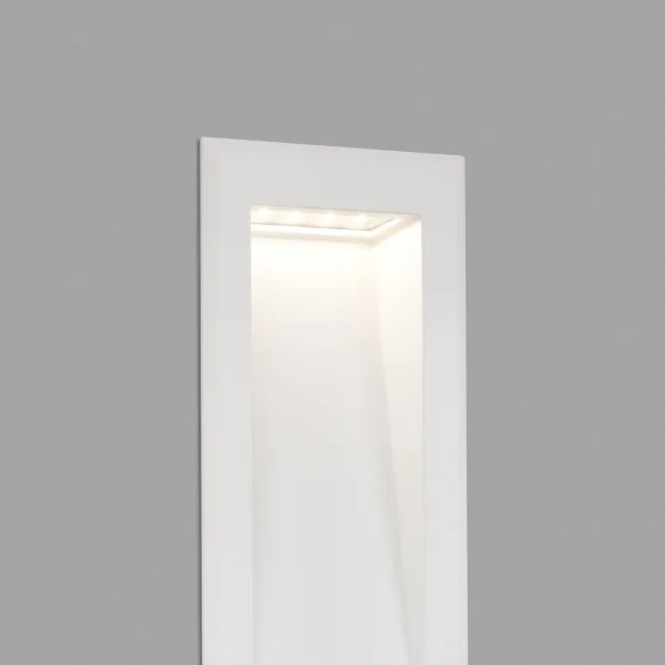 Faro Soun - applique encastrée - 10,5 x 7,3 x 23,9 cm - 5W LED inclus - IP65 - blanc givré