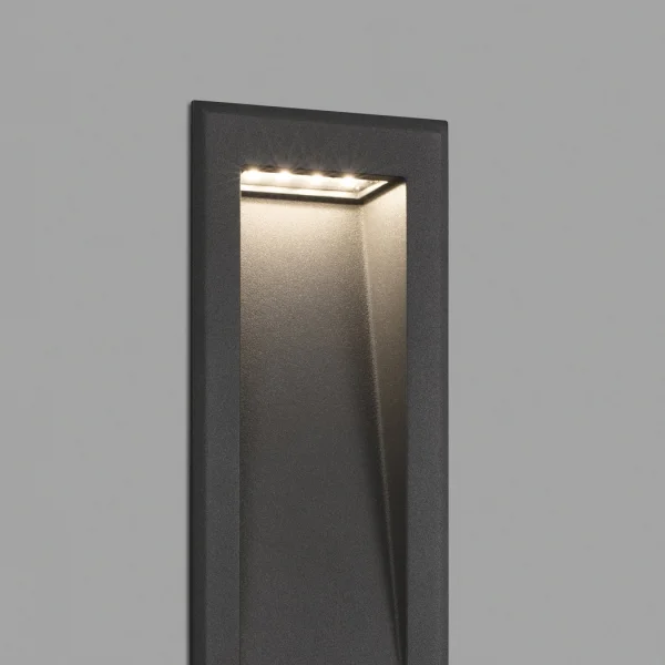 Faro Soun - applique encastrée - 10,5 x 7,3 x 23,9 cm - 5W LED inclus - IP65 - gris foncé