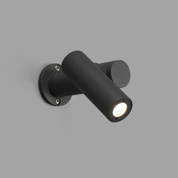 Faro Spy-1 - spot en saillie 1L - Ø 4 x 14,5 cm - 6W LED inclus - IP65 - gris foncé