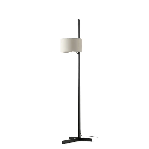Faro Stand Up - lampadaire - 40 x 175 x 40 cm - noir mat et lino