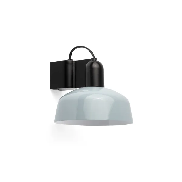 Faro Tatawin - applique - Ø 18,4 x 15,5 cm - noir satiné et bleu grisâtre brillant
