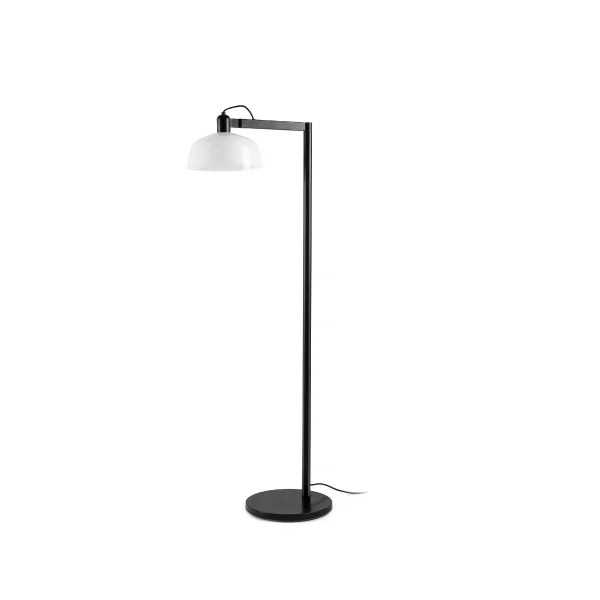 Faro Tatawin - lampadaire - 30 x 47,4 x 148 cm - noir et verre laiteux