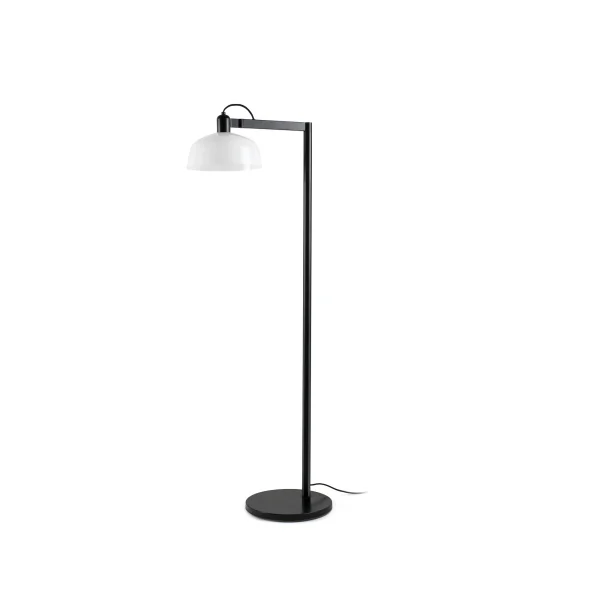 Faro Tatawin - lampadaire - 30 x 47,4 x 148 cm - noir satiné et blanc brillant
