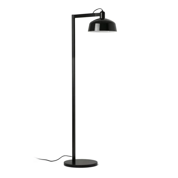 Faro Tatawin - lampadaire - 30 x 47,4 x 148 cm - noir satiné et noir brillant