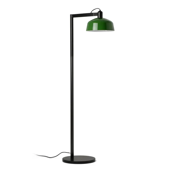 Faro Tatawin - lampadaire - 30 x 47,7 x 148 cm - noir satiné et vert brillant
