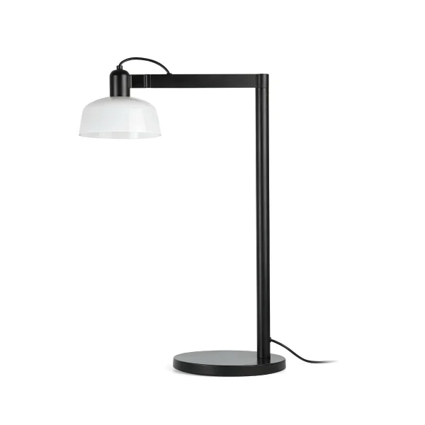 Faro Tatawin - lampe à poser - 25 x 45,4 x 57,5 cm - noir et verre laiteux