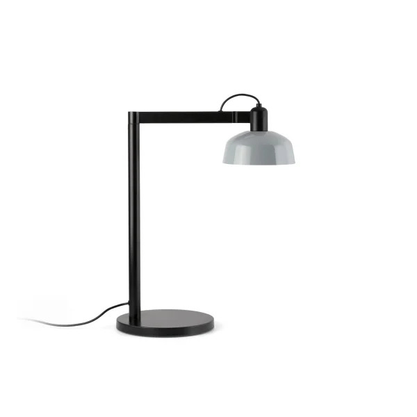 Faro Tatawin - lampe de table - 25 x 45,4 x 57,5 cm - noir satiné et bleu grisâtre brillant