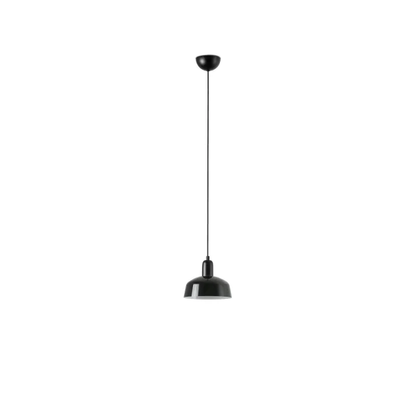 Faro Tatawin S - suspension - Ø 18,4 x 208,1 cm - noir satiné et noir brillant