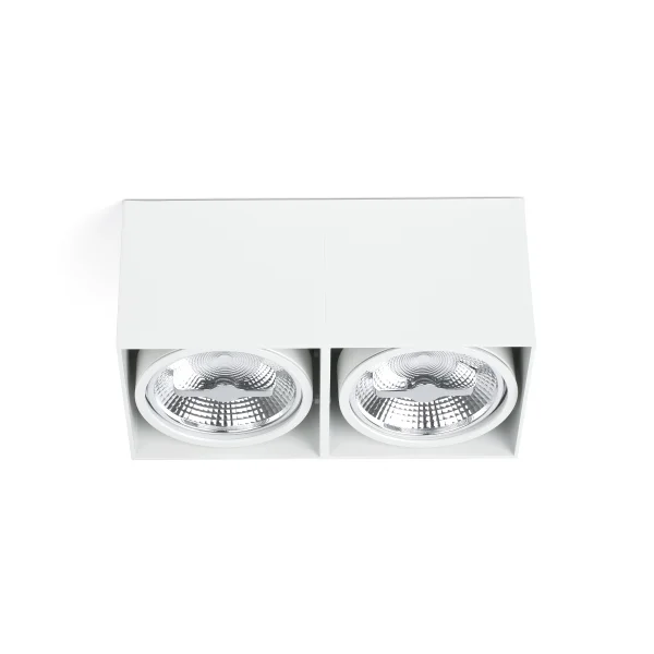 Faro Tecto QR111 - plafonnier - 27 x 13,5 x 12 cm - blanc mat
