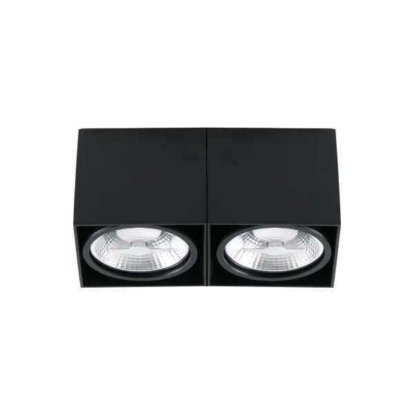 Faro Tecto QR111 - plafonnier - 27 x 13,5 x 12 cm - noir mat