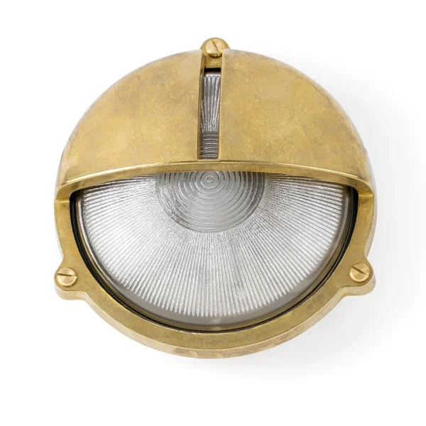 Faro Timon - applique murale - 22,5 x 11 x 22,5 cm - IP44 - laiton